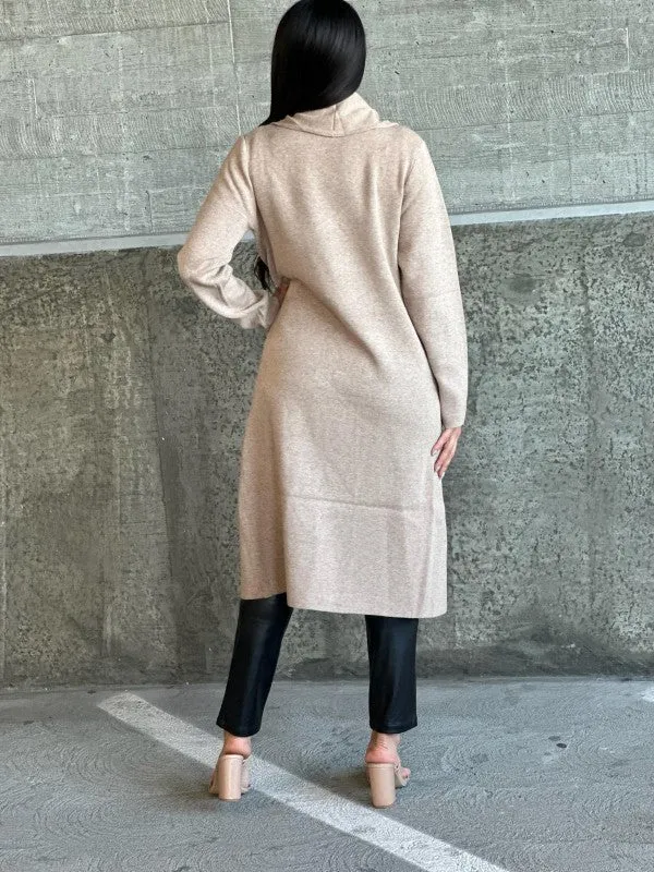 Collard Neck Drop Shoulder Pocket Cardigan sold by Charming Charlie product image thumbnail 3