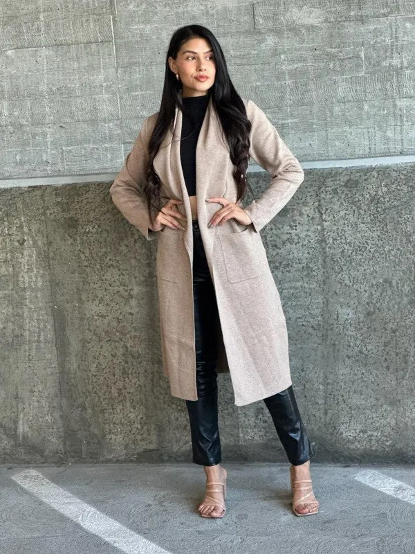 Collard Neck Drop Shoulder Pocket Cardigan sold by Charming Charlie product image thumbnail 4