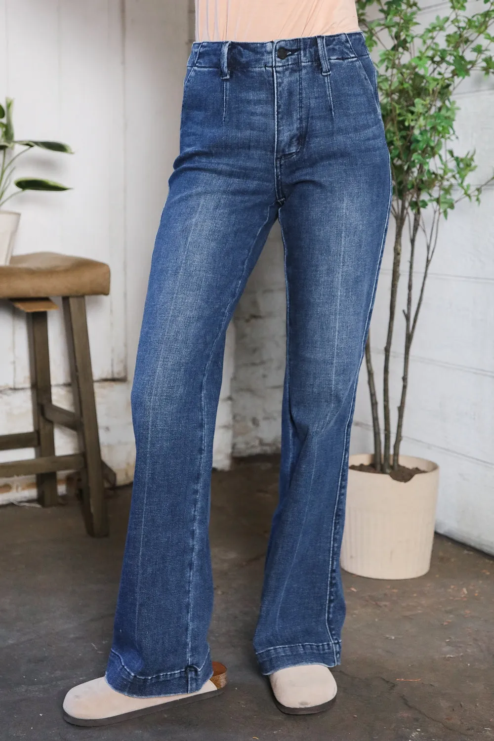Trouser Bootcut Stretch Denim Jeans sold by Charming Charlie product image thumbnail 4