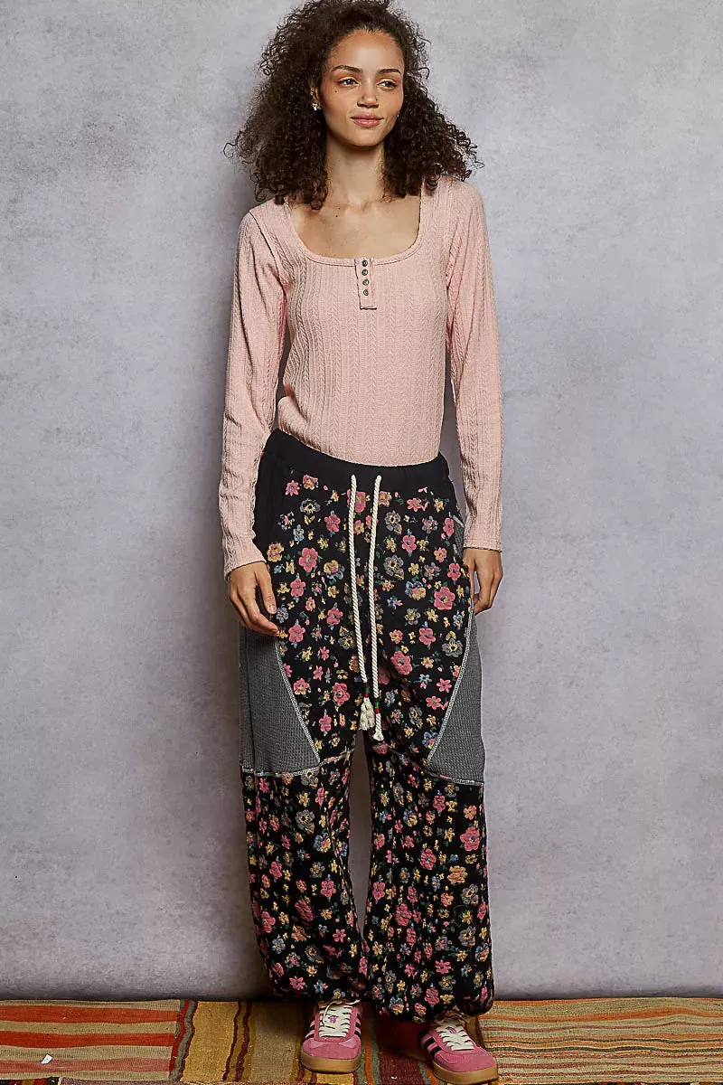 POL Square Neck Cropped Knit Top with Curved Hem sold by Charming Charlie product image thumbnail 5