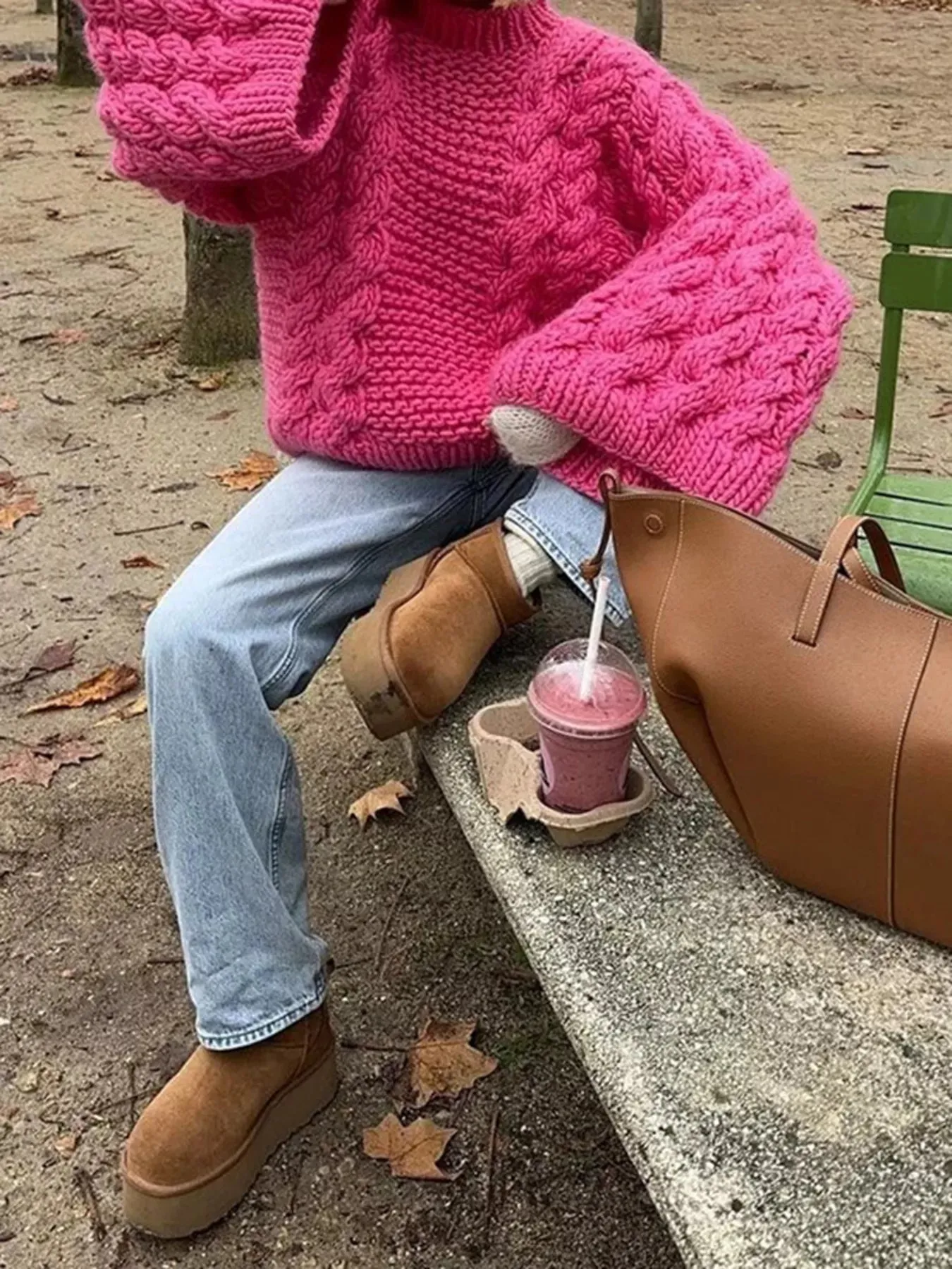 Cable Knit Oversized Sweater sold by Charming Charlie