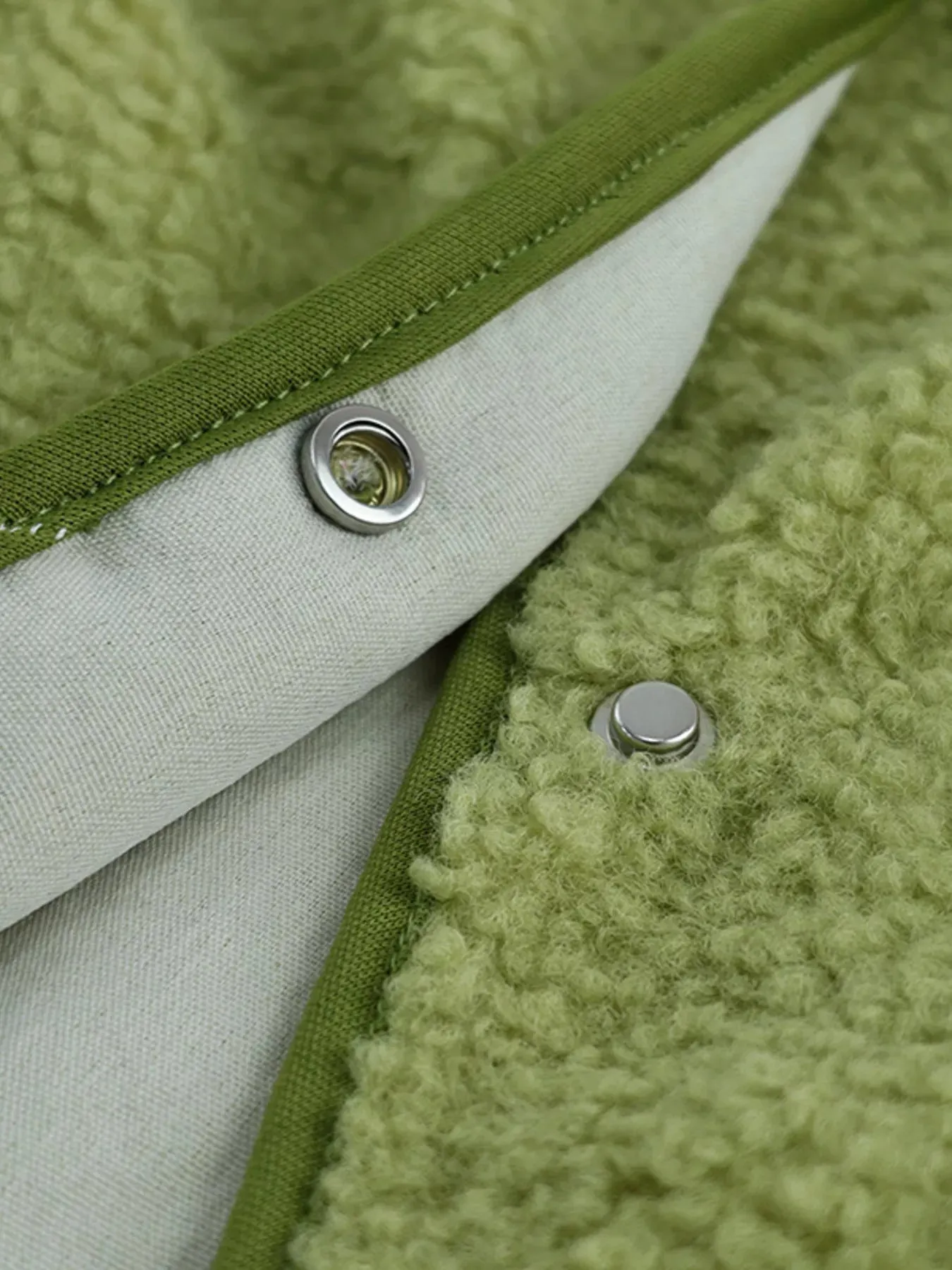 Snap Down Sherpa Vest Coat sold by Charming Charlie product image thumbnail 4