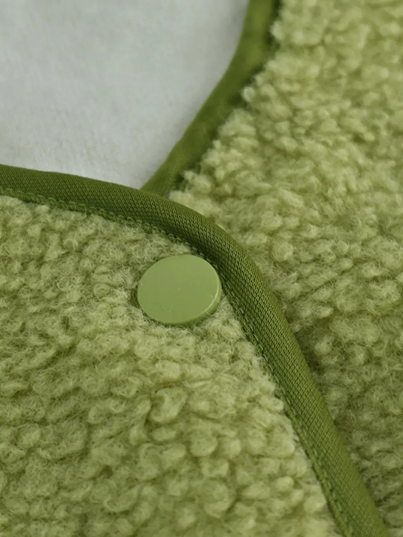 Snap Down Sherpa Vest Coat sold by Charming Charlie product image thumbnail 5