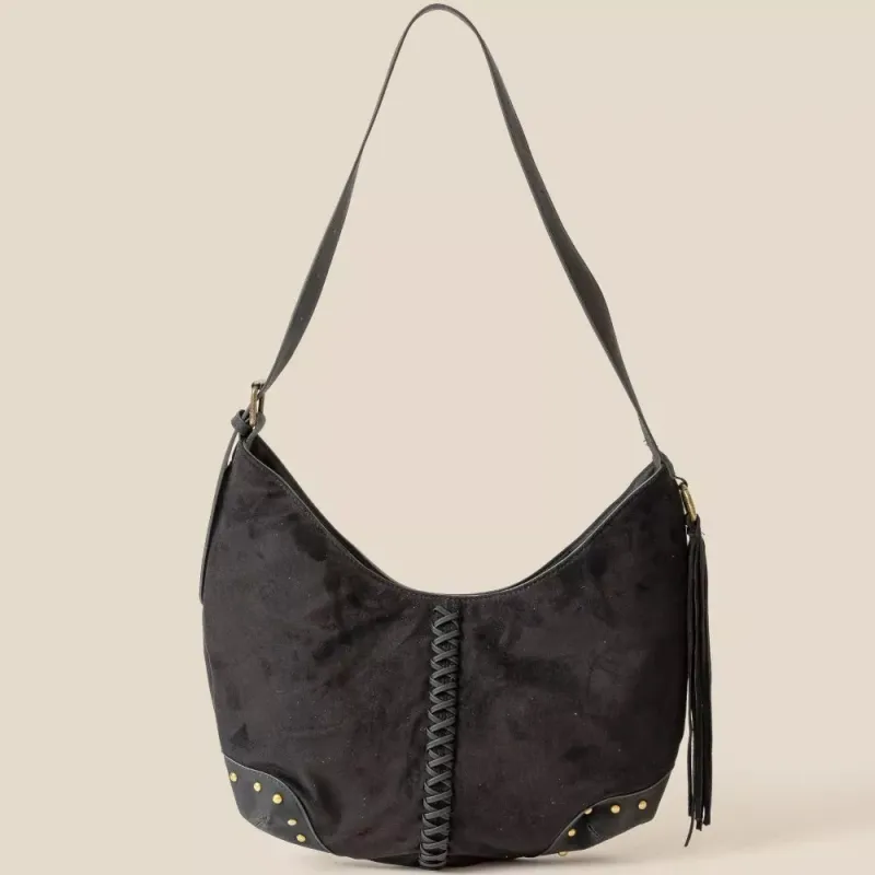 Fame Braided Detail Hobo Shoulder Bag sold by Charming Charlie