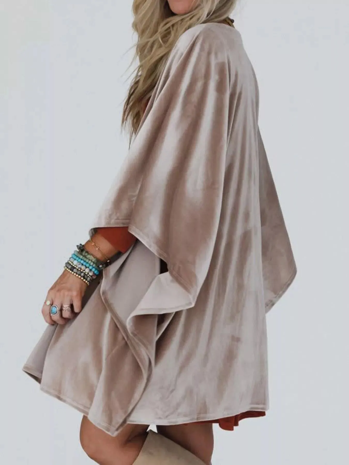 Open Front Draped Sleeve Cardigan sold by Charming Charlie product image thumbnail 3