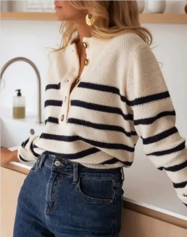 Striped Pullover Sweater sold by Charming Charlie