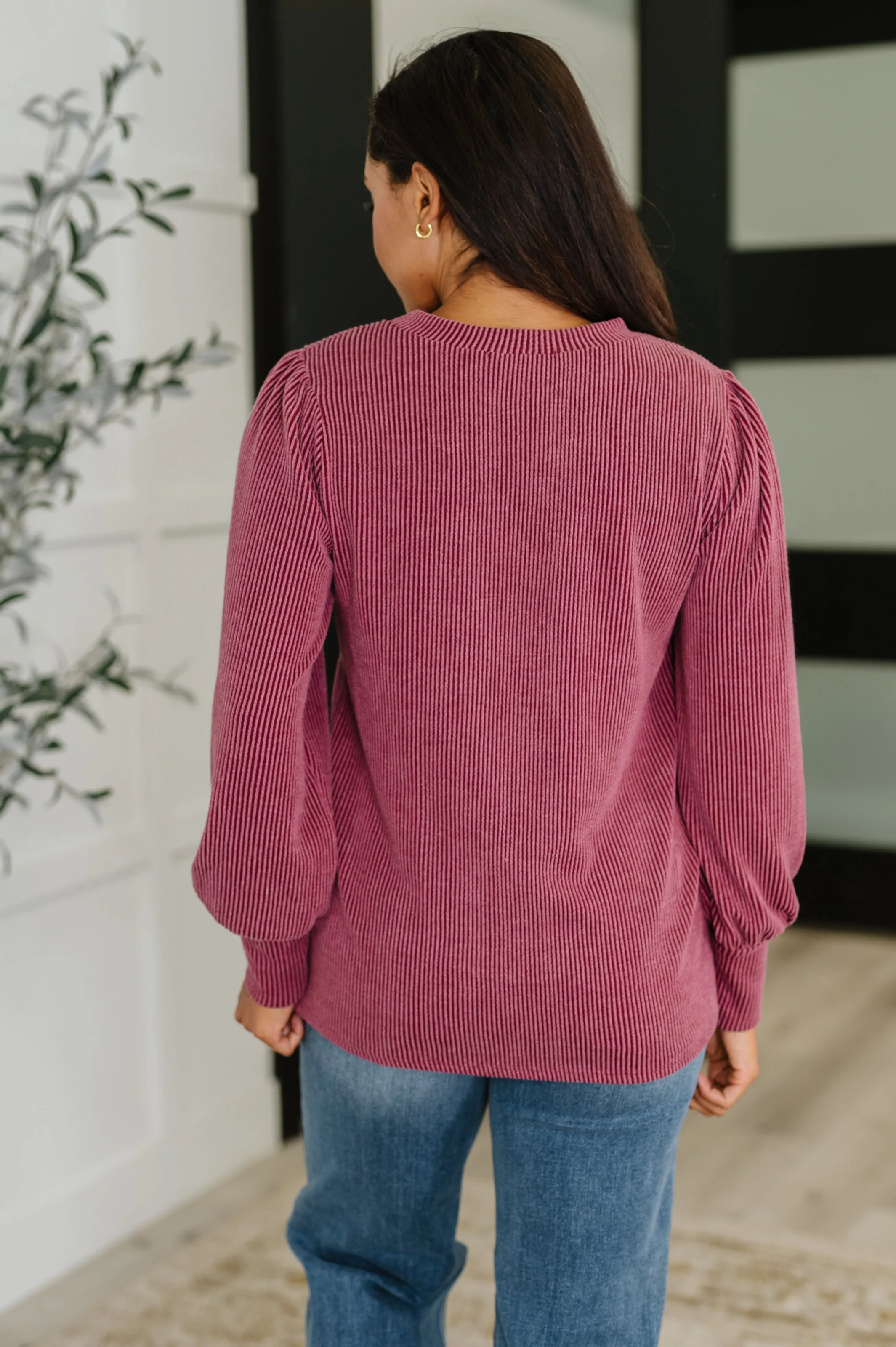 Simply Styled Balloon Sleeve Knit Top sold by Charming Charlie product image thumbnail 3