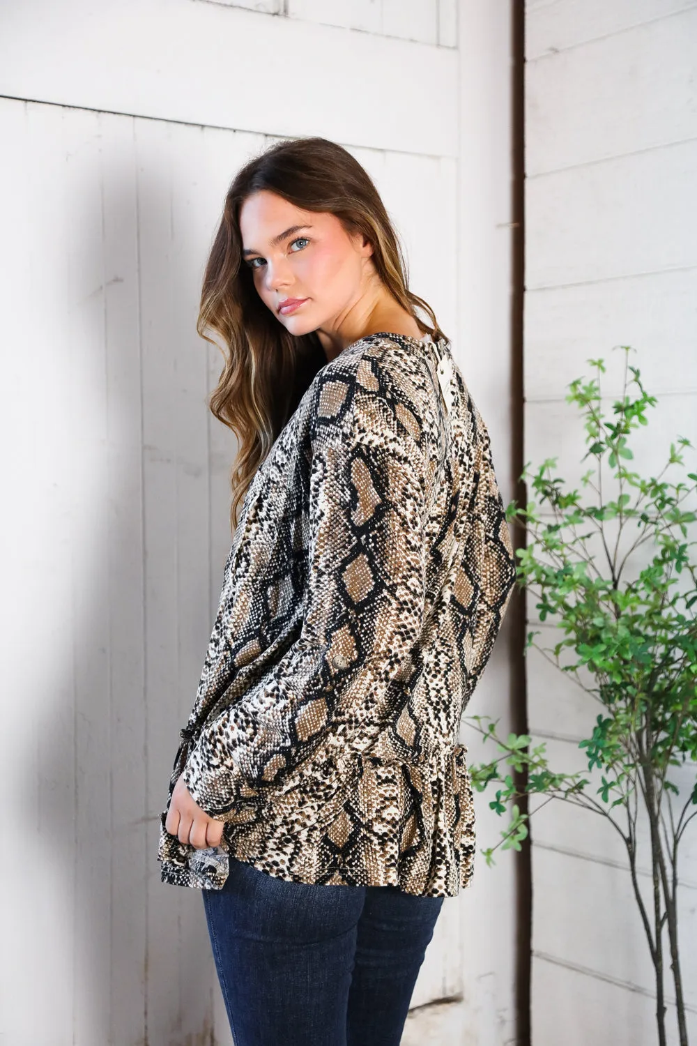 Follow Your Instincts Button Down Blouse sold by Charming Charlie product image thumbnail 5