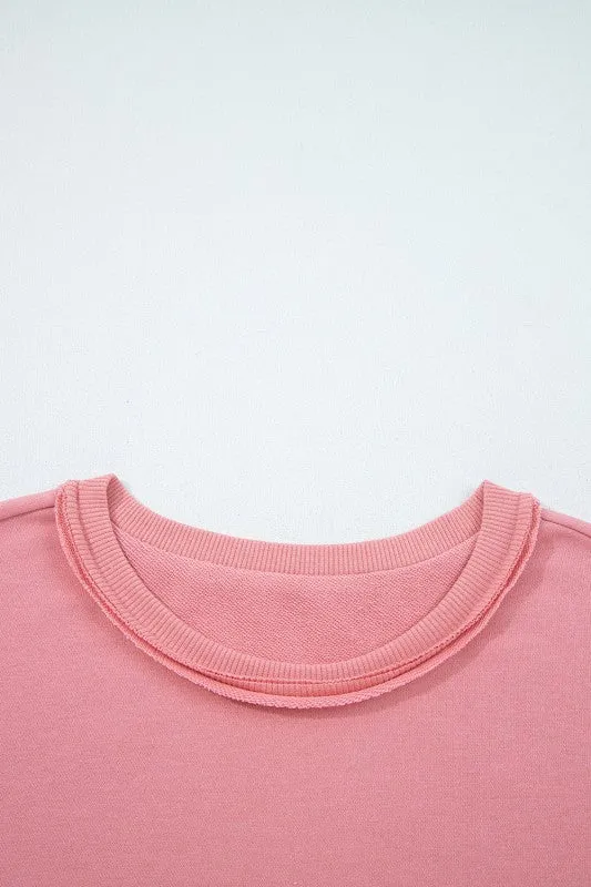 Floral Patchwork Long Sleeve Sweatshirt sold by Charming Charlie product image thumbnail 5