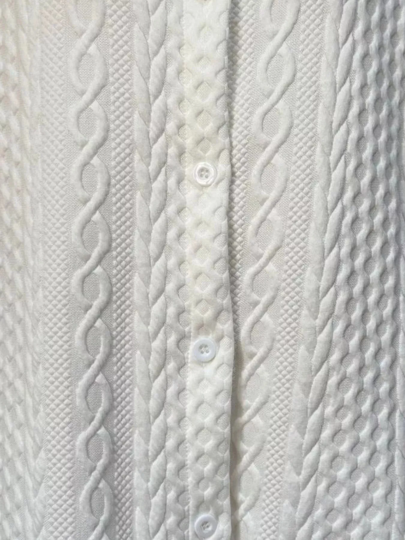 Texture Button Up Long Sleeve Shacket sold by Charming Charlie product image thumbnail 4