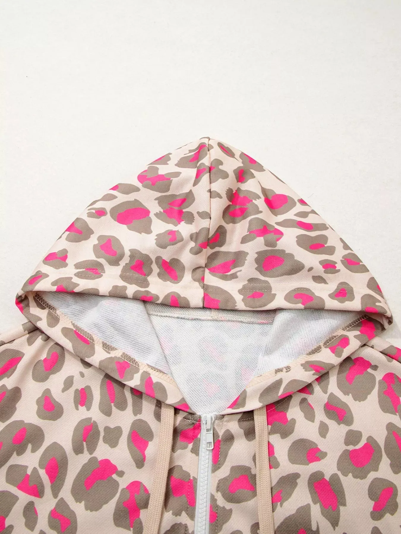 Leopard Print Zip-Up Hoodie sold by Charming Charlie product image thumbnail 5