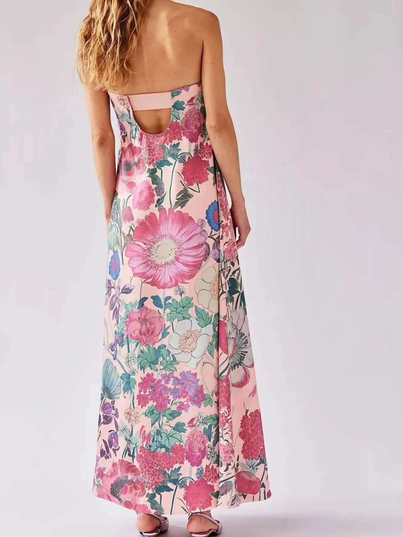Floral Print Sleeveless Maxi Dress sold by Charming Charlie product image thumbnail 4