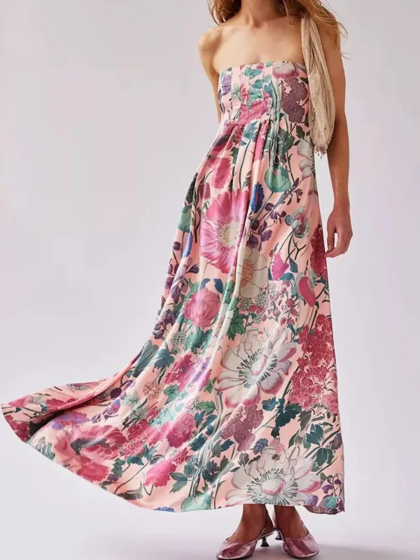 Floral Print Sleeveless Maxi Dress sold by Charming Charlie