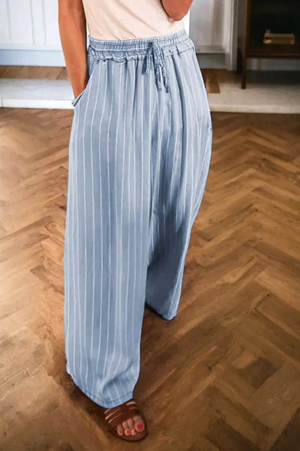 Striped Wide Leg Jeans sold by Charming Charlie product image thumbnail 3
