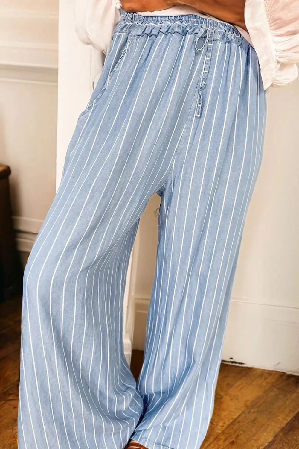 Striped Wide Leg Jeans sold by Charming Charlie product image thumbnail 2