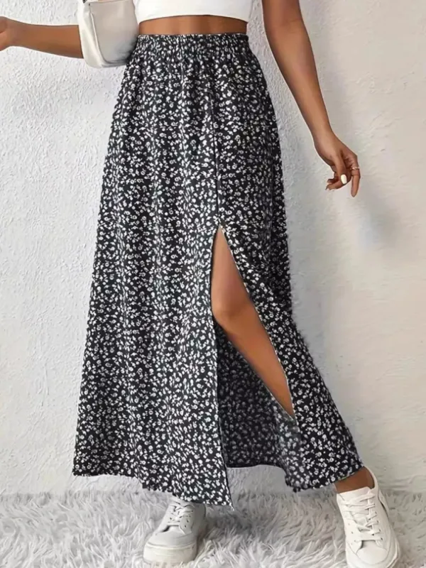 Slit Printed Skirt sold by Charming Charlie