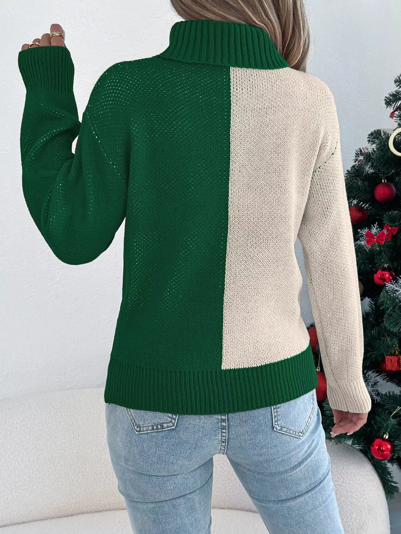 Christmas Reindeer Turtleneck Sweater sold by Charming Charlie product image thumbnail 2