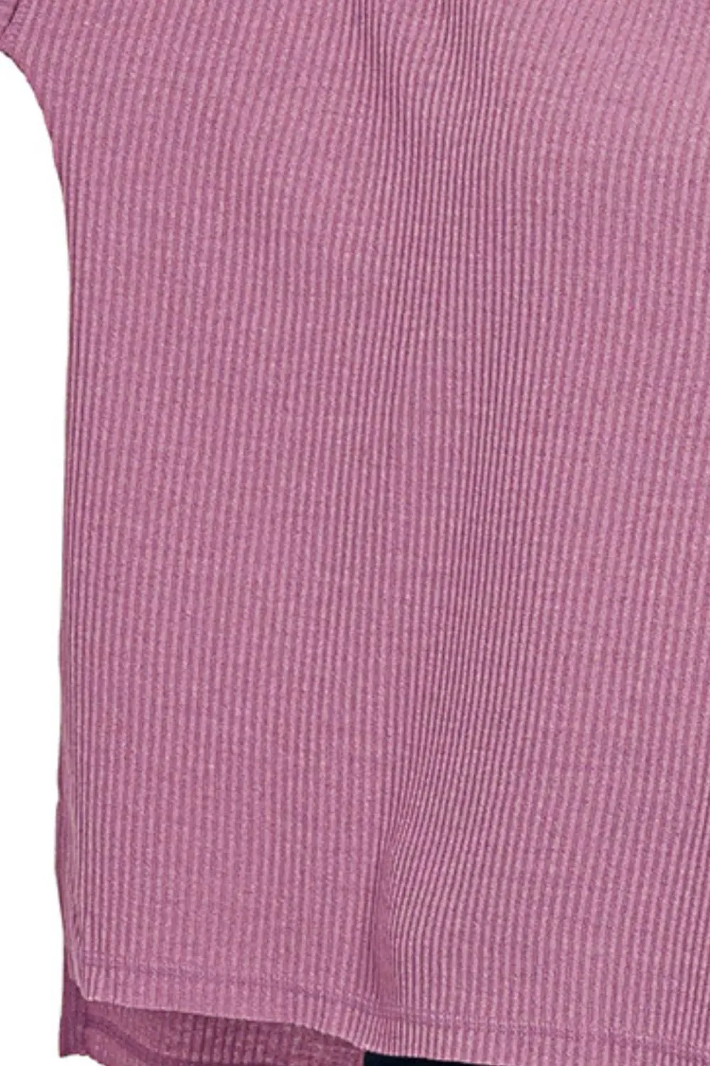 Zenana Ribbed Drop Shoulder Round Neck Sweater sold by Charming Charlie product image thumbnail 3