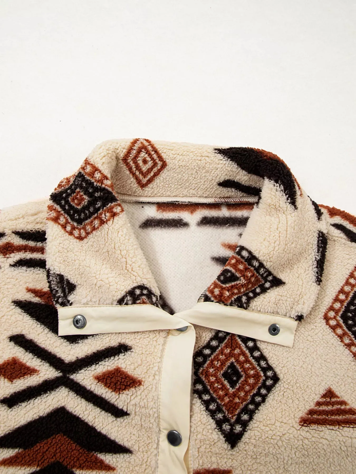 Western Aztec Half Zip Plush Sweatshirt sold by Charming Charlie product image thumbnail 5