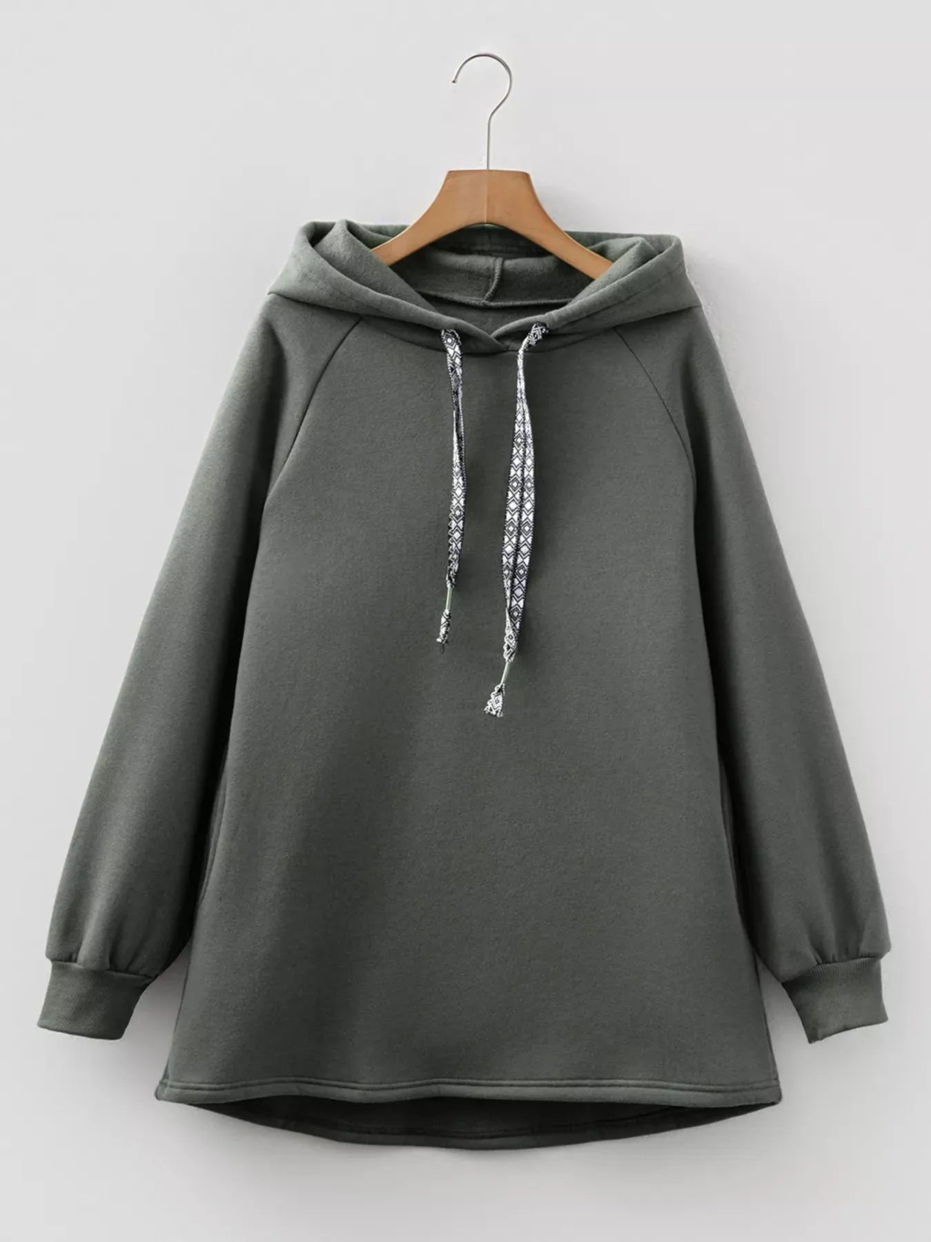 Drawstring Raglan Sleeve Hoodie sold by Charming Charlie product image thumbnail 3