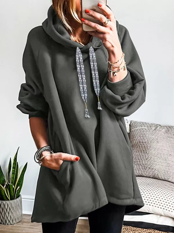 Drawstring Raglan Sleeve Hoodie sold by Charming Charlie