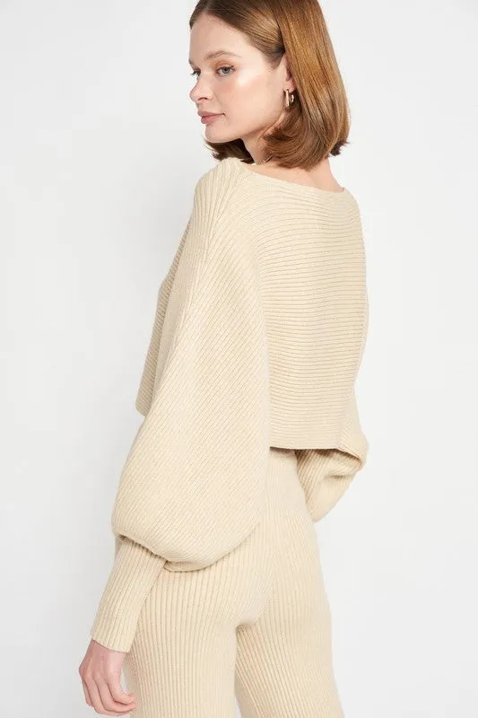 DOLMAN SLEEVE CROPPED SWEATER sold by Charming Charlie product image thumbnail 5