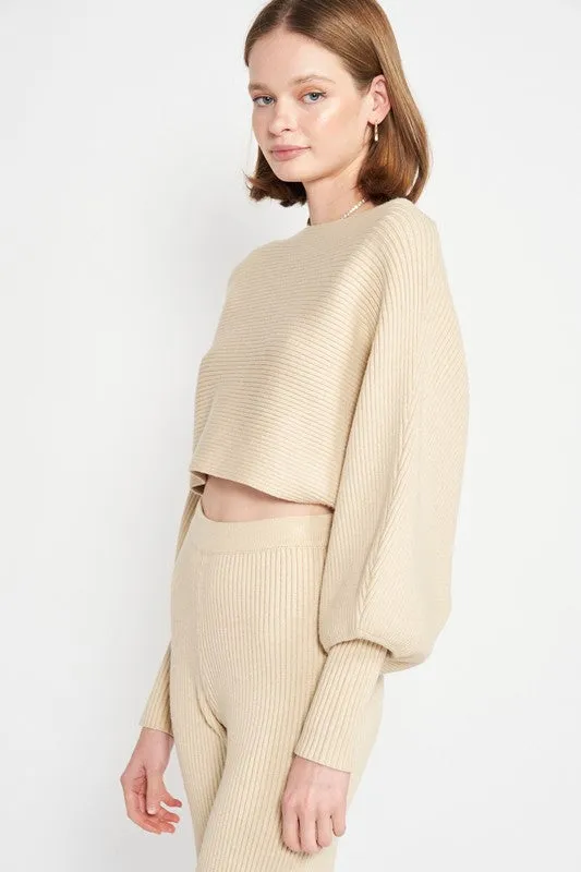 DOLMAN SLEEVE CROPPED SWEATER sold by Charming Charlie product image thumbnail 4