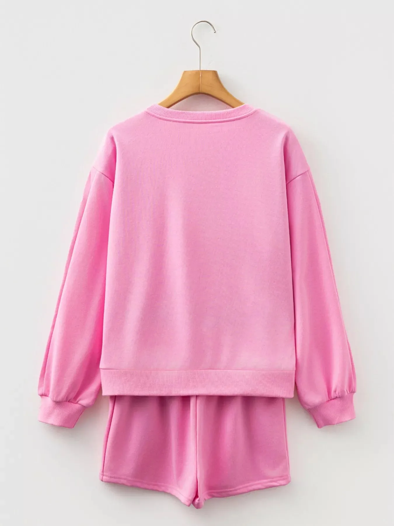 Bow Embroidered Sweatshirt and Shorts Set sold by Charming Charlie product image thumbnail 5