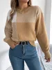 Color Block Striped Round Neck Sweater sold by Charming Charlie