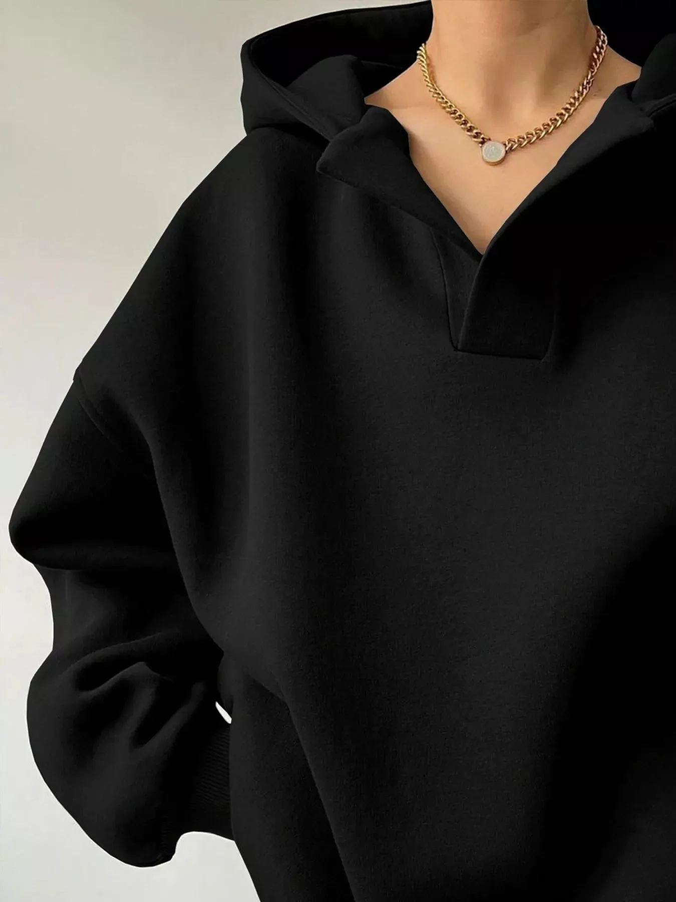Dropped Shoulder Long Sleeve Sweatshirt sold by Charming Charlie product image thumbnail 5