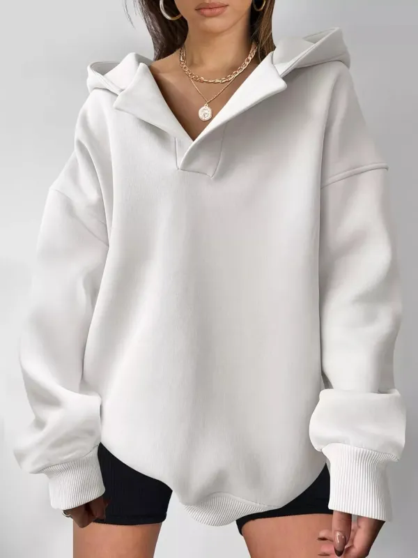Dropped Shoulder Long Sleeve Sweatshirt sold by Charming Charlie
