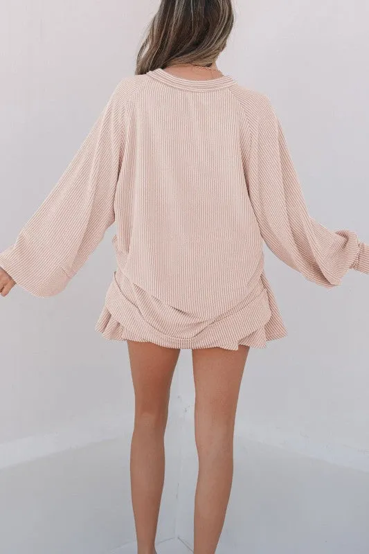 Corded Top and Ruffle Mini Skirt Set sold by Charming Charlie product image thumbnail 2