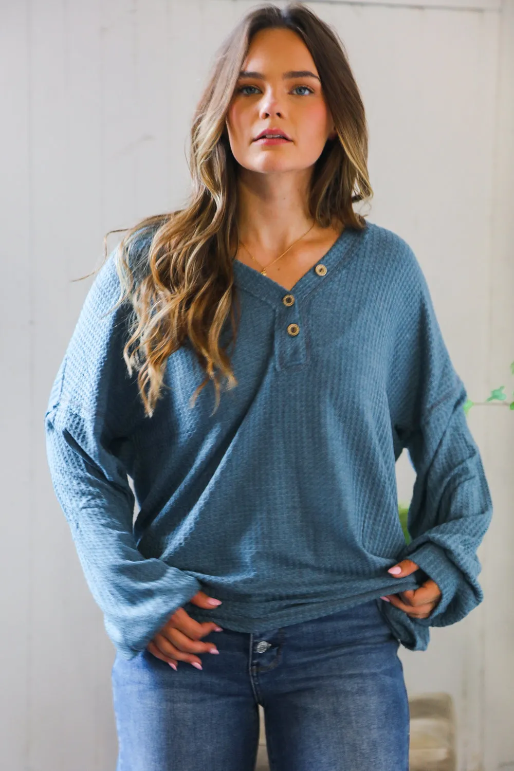 Ocean Eyes Henley sold by Charming Charlie product image thumbnail 5