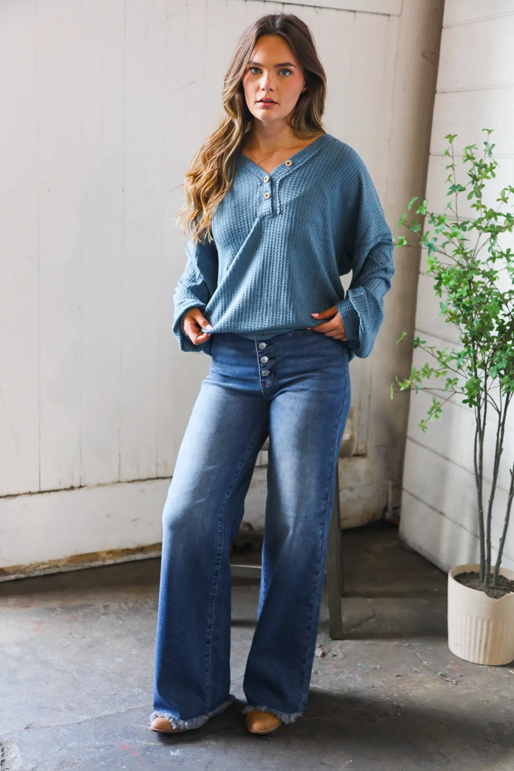 Ocean Eyes Henley sold by Charming Charlie product image thumbnail 4