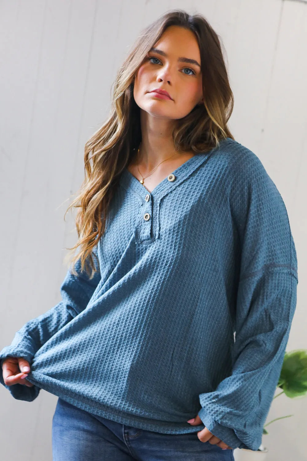 Ocean Eyes Henley sold by Charming Charlie product image thumbnail 2