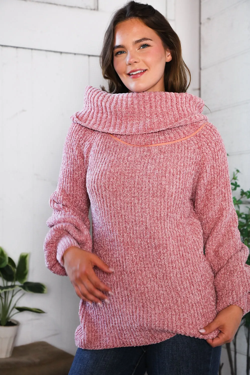 Feeling Berry Cozy Chenille Sweater sold by Charming Charlie product image thumbnail 3