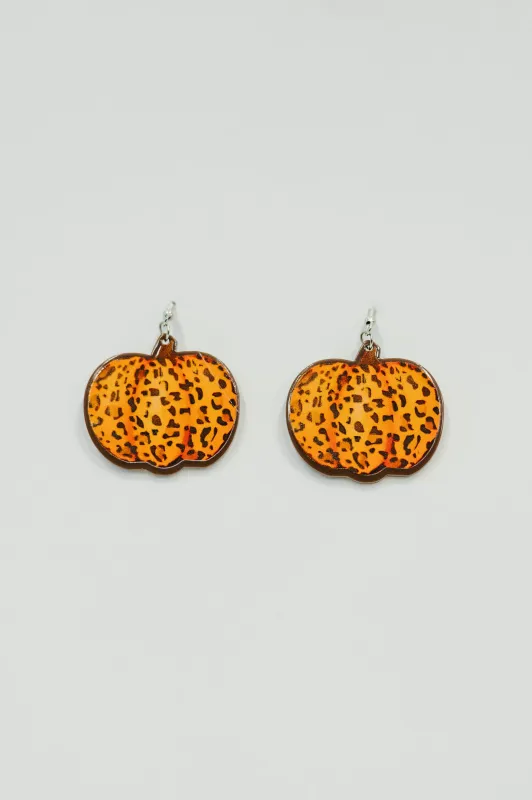 Pumpkin Prowl Earrings in Orange sold by Charming Charlie