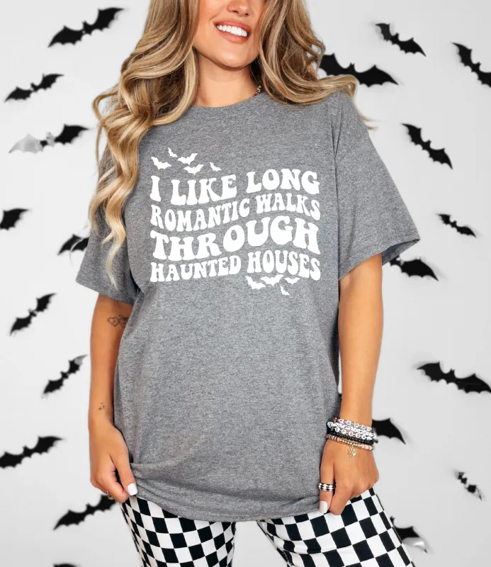 Long Haunted Walks Graphic Tee sold by Charming Charlie