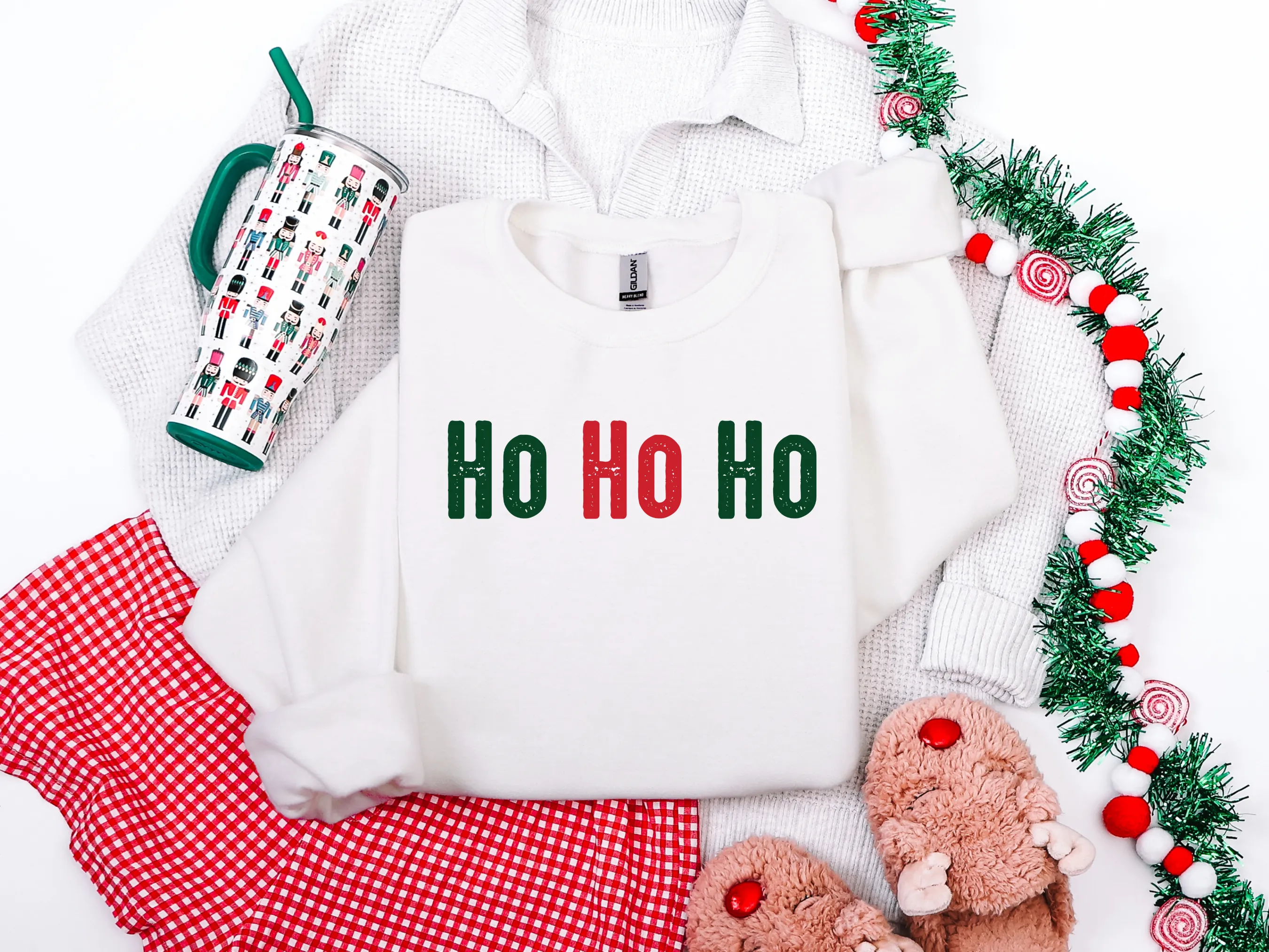 Ho Ho Ho Green & Red Graphic Tee and Sweatshirt sold by Charming Charlie