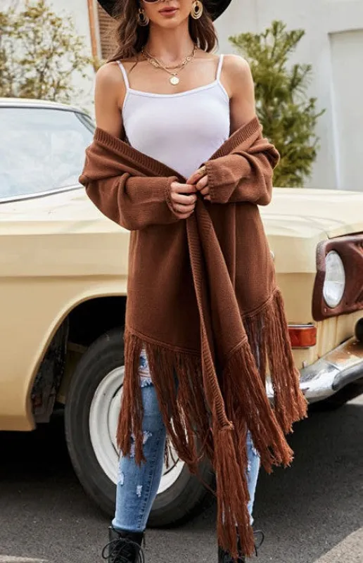 Fringe Hem Cardigan made by Miss Sparkling