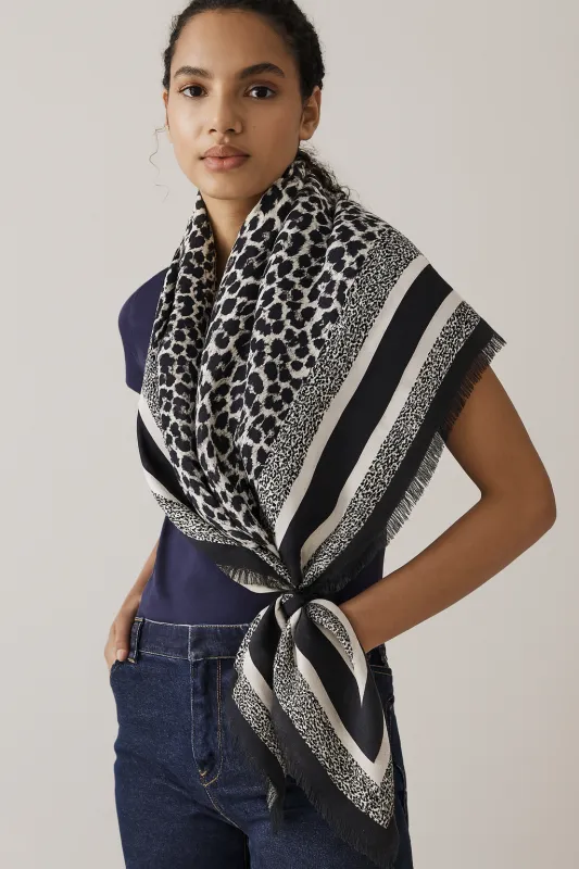 Leopard Print Scarf sold by Charming Charlie