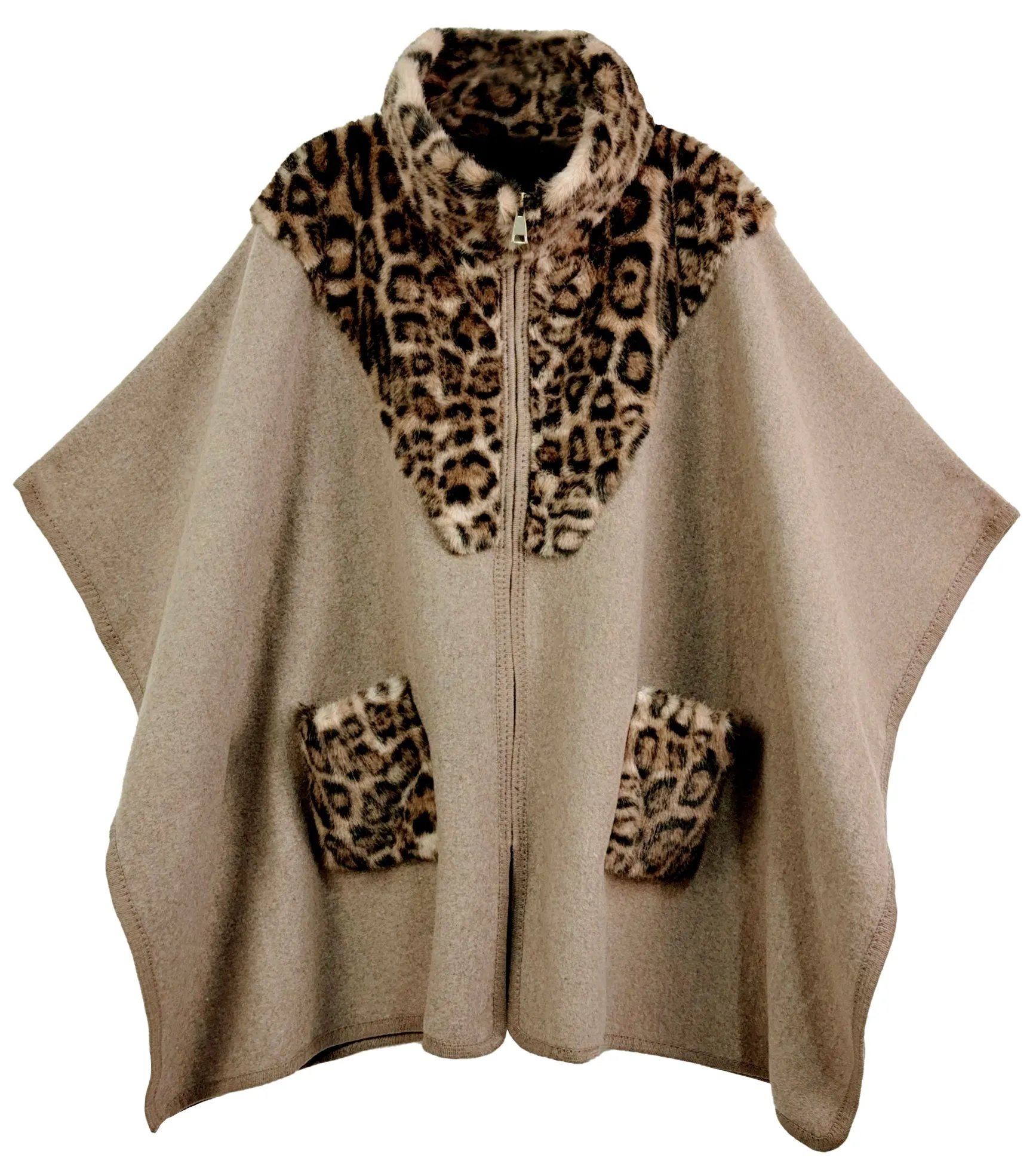 Leopard Fur Kimono sold by Charming Charlie product image thumbnail 2