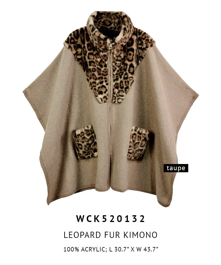 Leopard Fur Kimono sold by Charming Charlie product image thumbnail 3