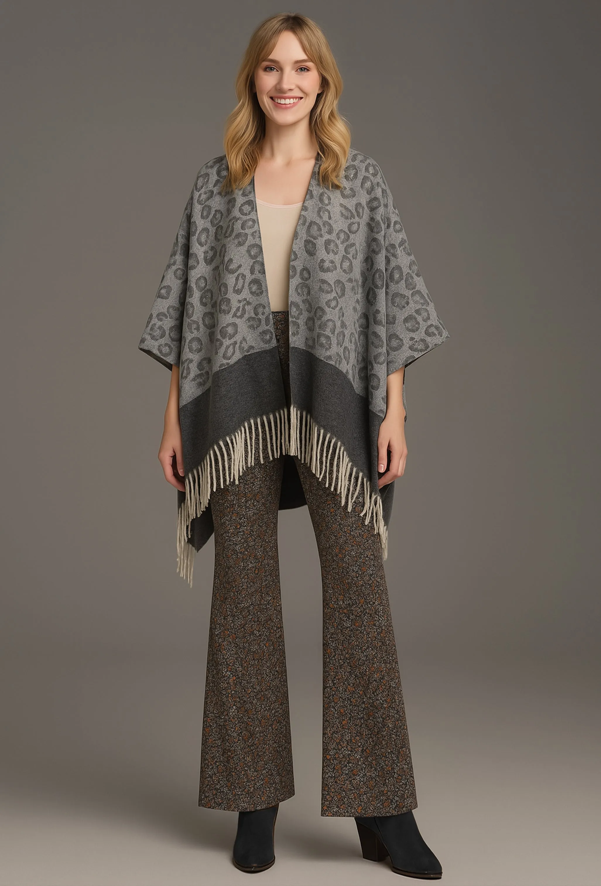 Leopard Print Kimono sold by Charming Charlie product image thumbnail 2