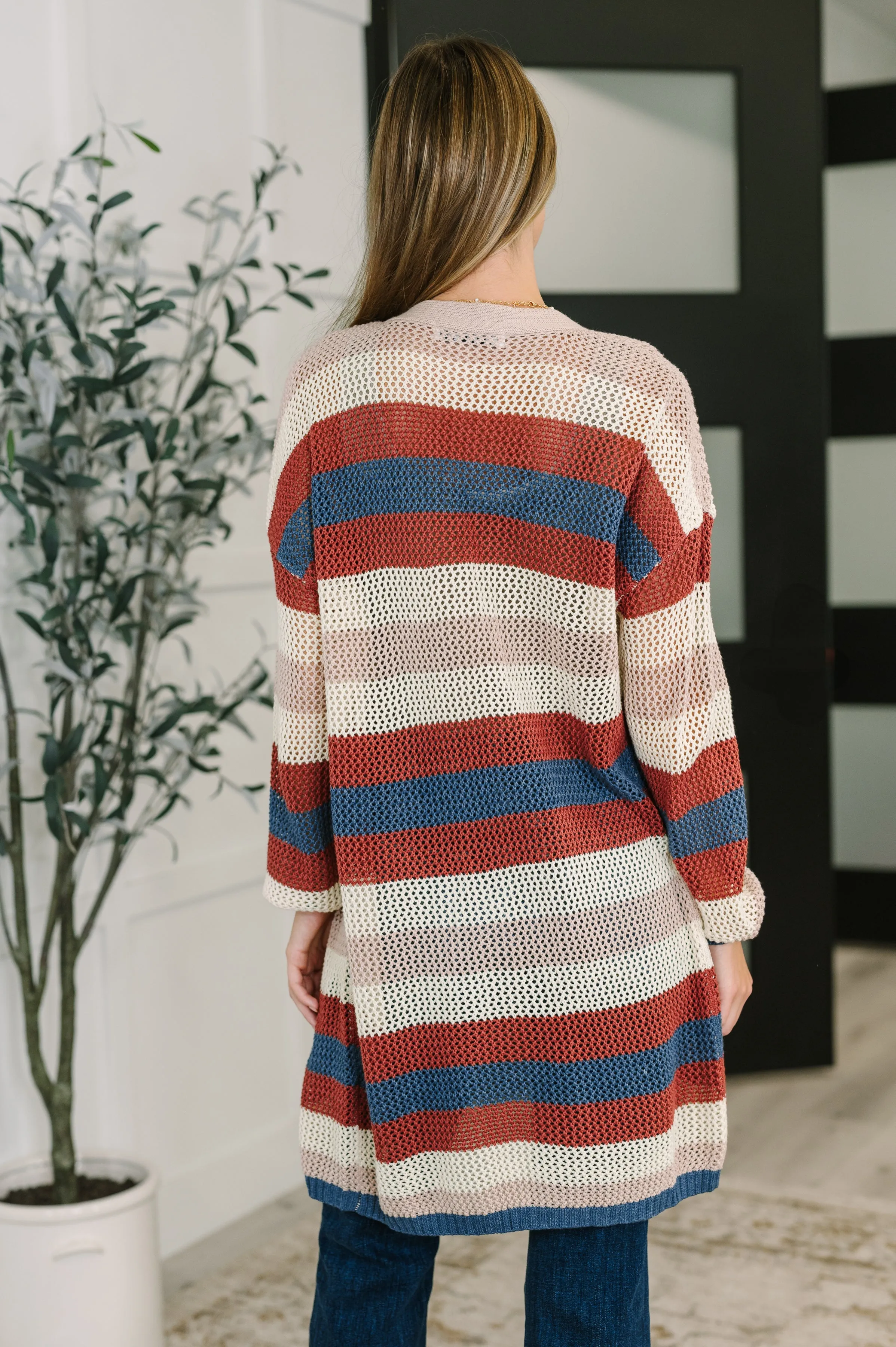 Definitely Dapper Striped Knit Cardigan sold by Charming Charlie product image thumbnail 5