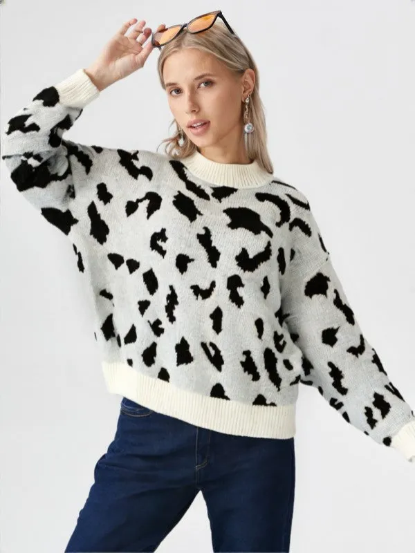 Leopard Knit Sweater sold by Charming Charlie
