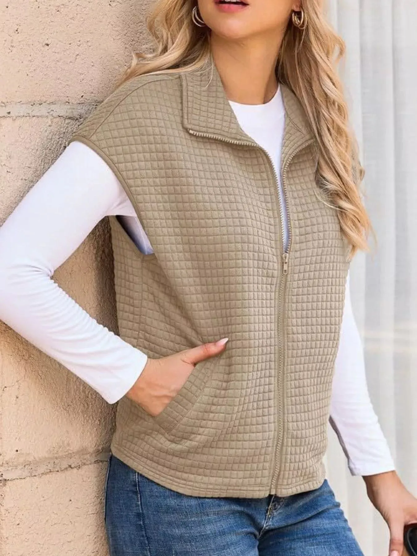 Zip-Up Vest Coat sold by Charming Charlie product image thumbnail 2