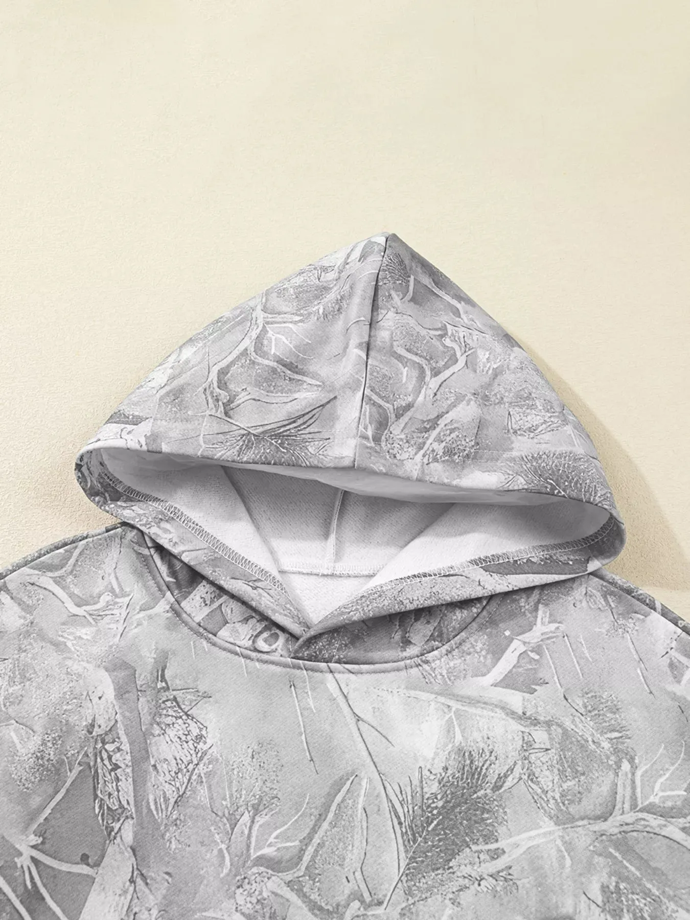Camouflage Woodland Print Oversized Sporty Hoodie sold by Charming Charlie product image thumbnail 4