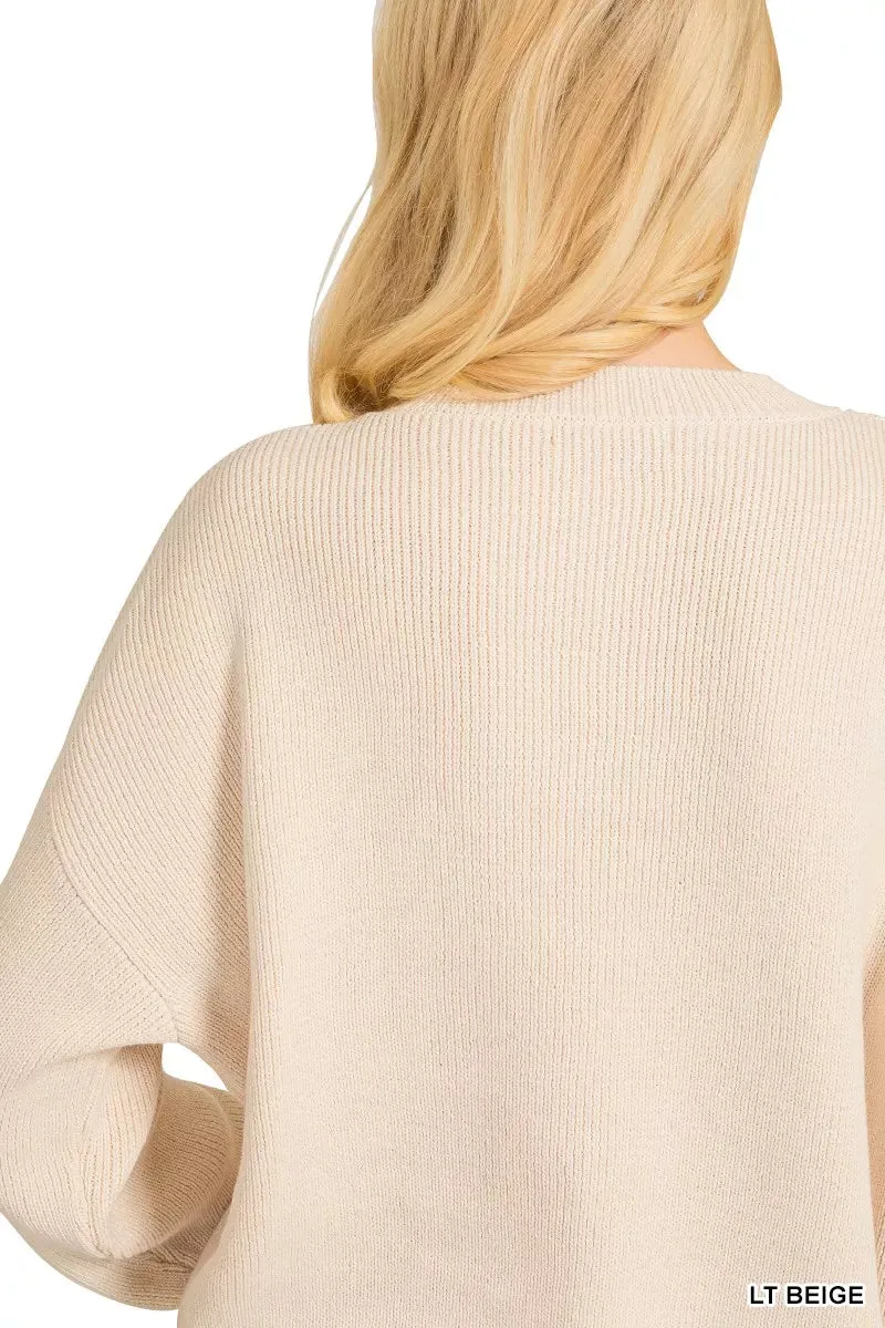 Zenana American Flag Crew Neck Sweater sold by Charming Charlie product image thumbnail 4