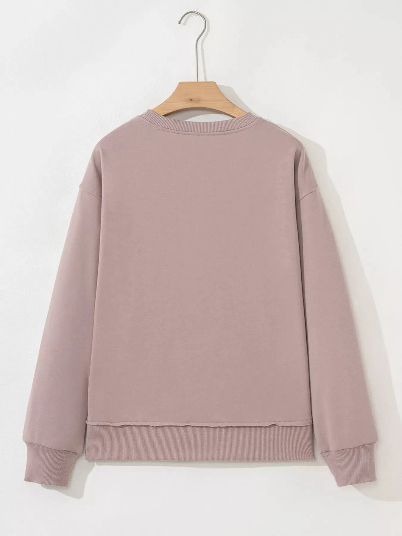 GOBBLE Letter Graphic Thanksgiving Shift Sweatshirt sold by Charming Charlie product image thumbnail 3